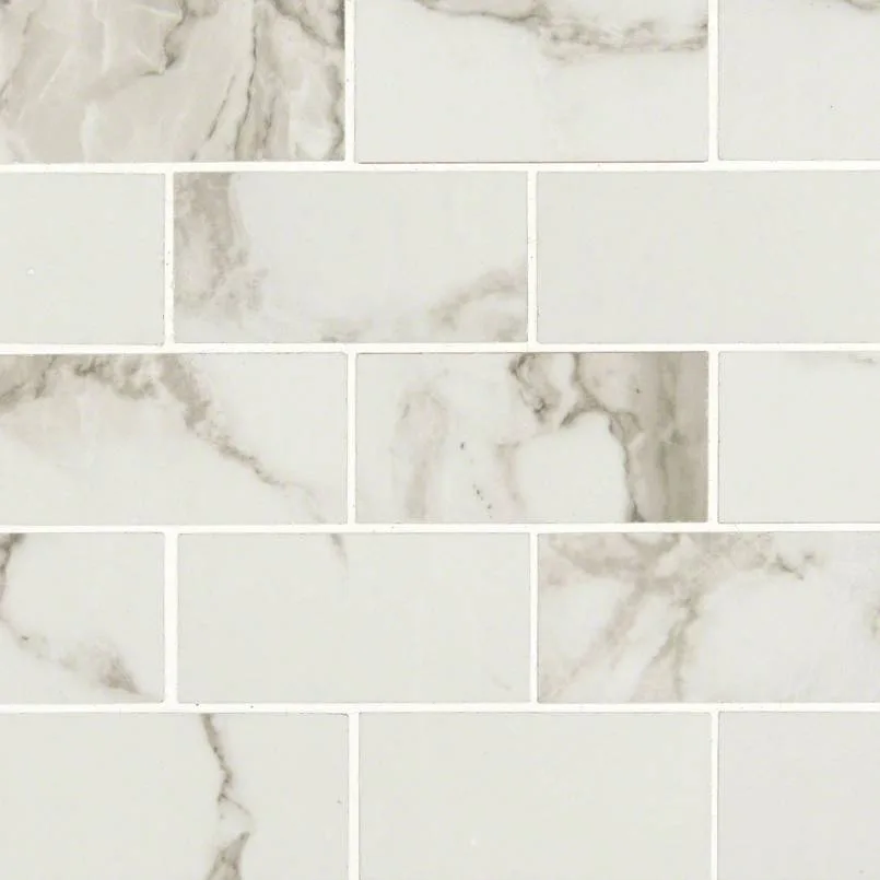 Pietra Statuario 2x4 Mosaic