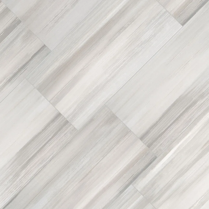 Watercolor Grigio 12x24 Matte Porcelain Tile in gray tones and smooth finish