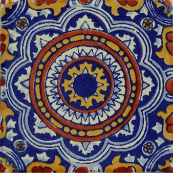 L112 - Estrella Azul Talavera Tile