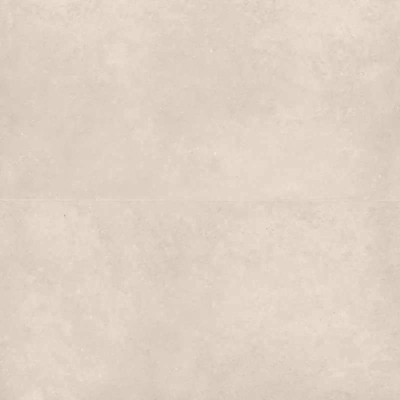 Creme porcelain tile in matte finish, 24x48 size, from the Thaddeus collection by Bedrosians