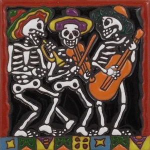 DD Band - Dia de los Muertos Art Tile