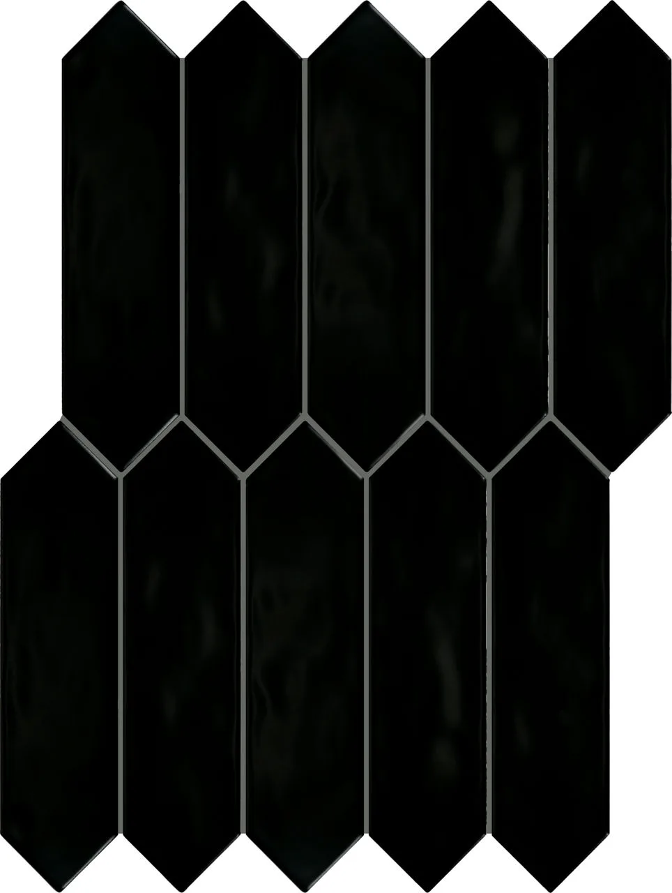 Daltile Stagecraft Black 3X12, Matte, Picket Ceramic Tile