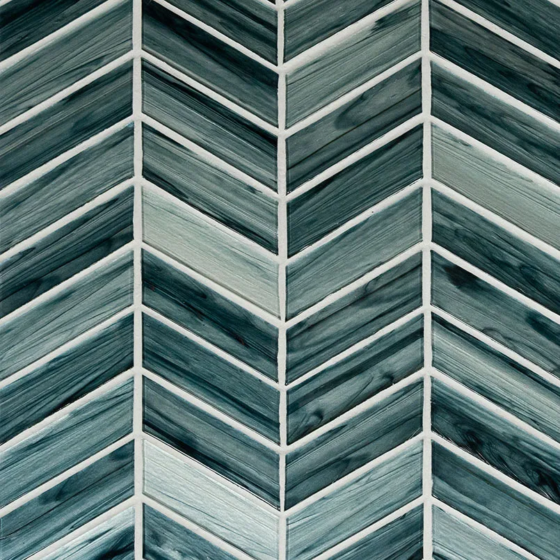 Midnight Blue Ombre Chevron