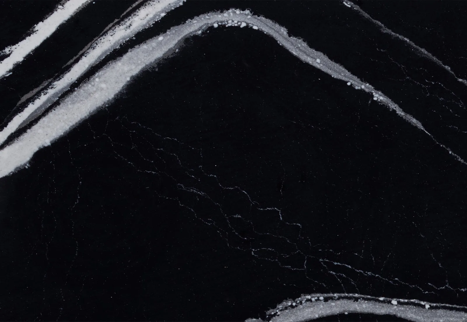 Mersey Quartz Countertops in polished and matte finishes, 132" x 65.5", luxury stone look, durable quartz material