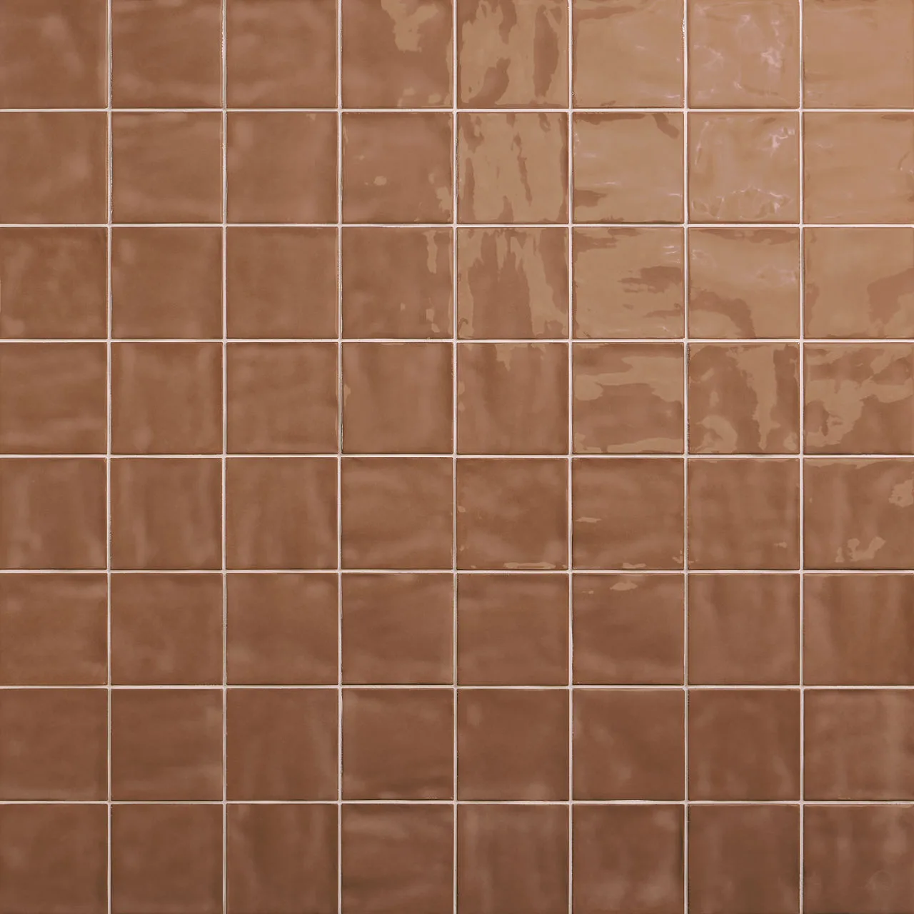Daltile Nu Bare Cocoa 4X4, Glossy, Square, (NB05SQU44HDCGL) Ceramic Tile