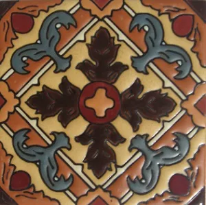 Sinaloa "La Paz" Handcrafted Relief Mexican Tile