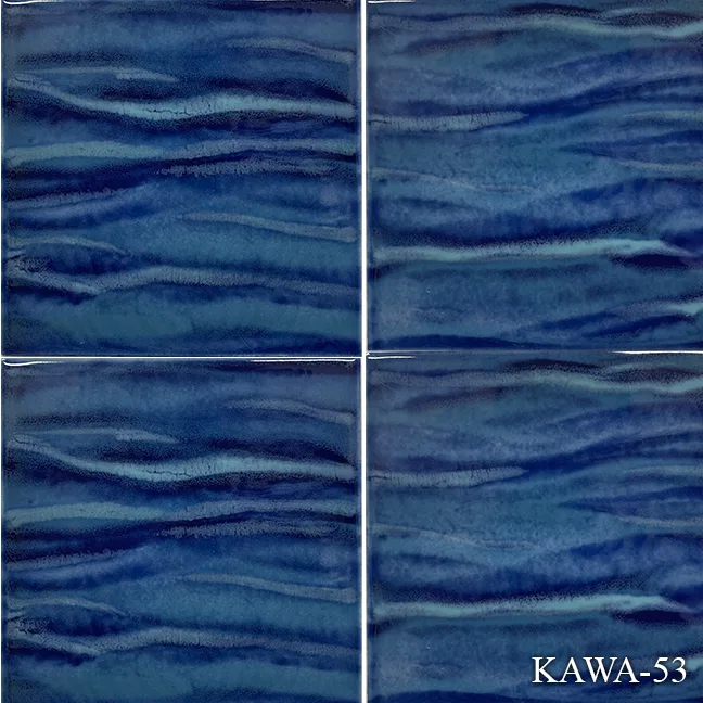 Kawa Series Pool Tile in Aqua Jade 6x6 ceramic tile