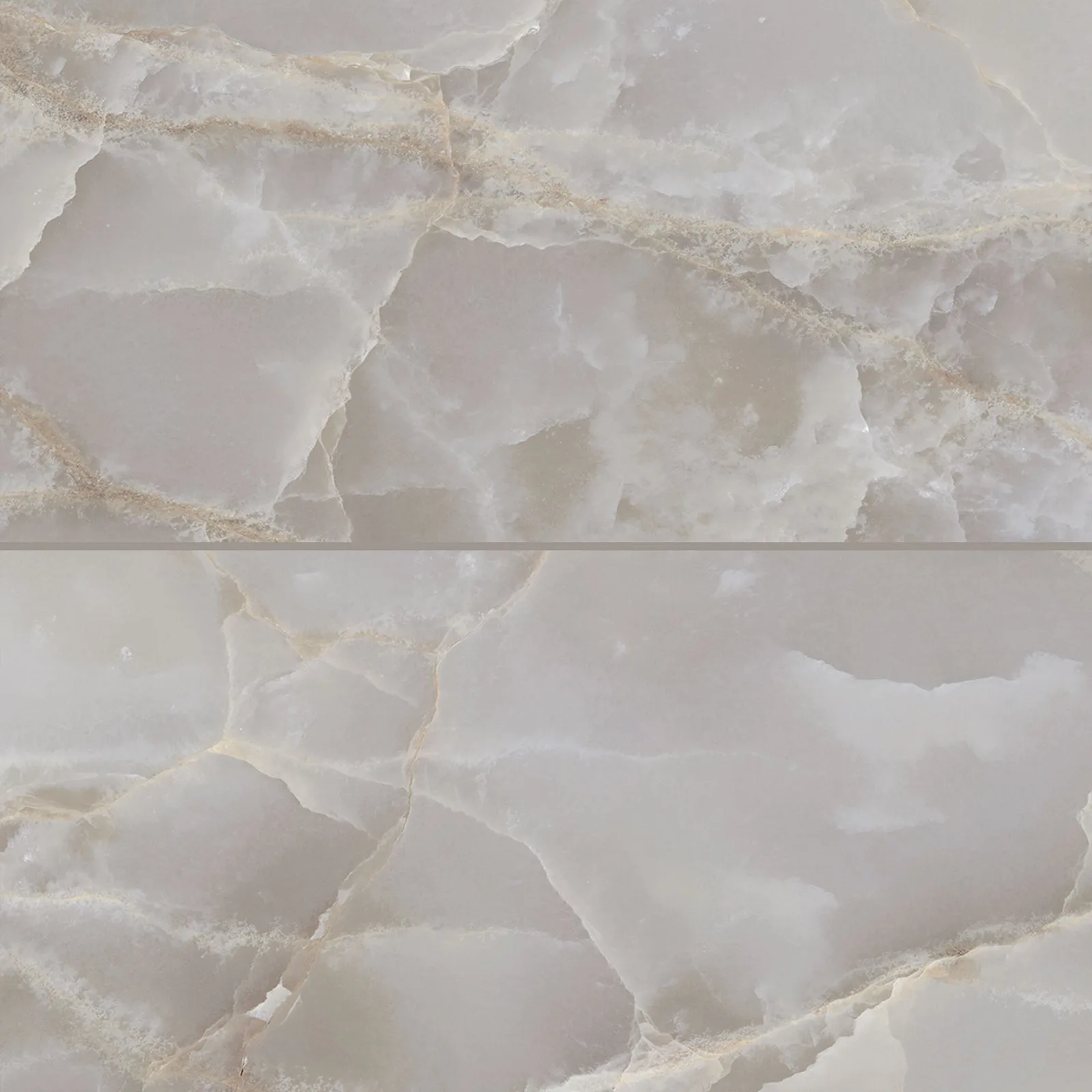 Tele Di Marmo Reloaded LFT porcelain tile in Onice Klimt and Quarzo colors, 24x48 size, polished and matte finishes