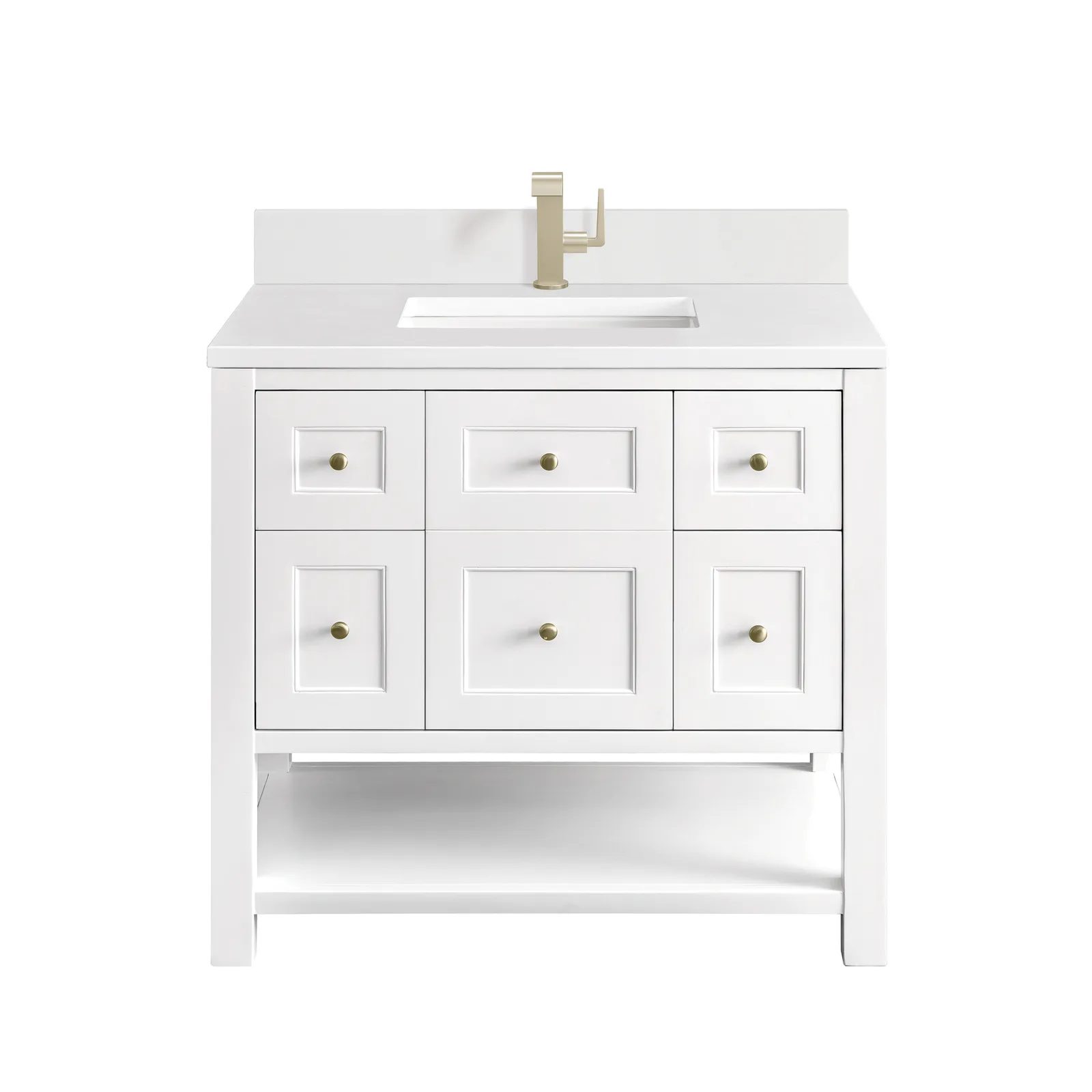 Breckenridge 36" Vanity Serenity Blue Yellow Poplar