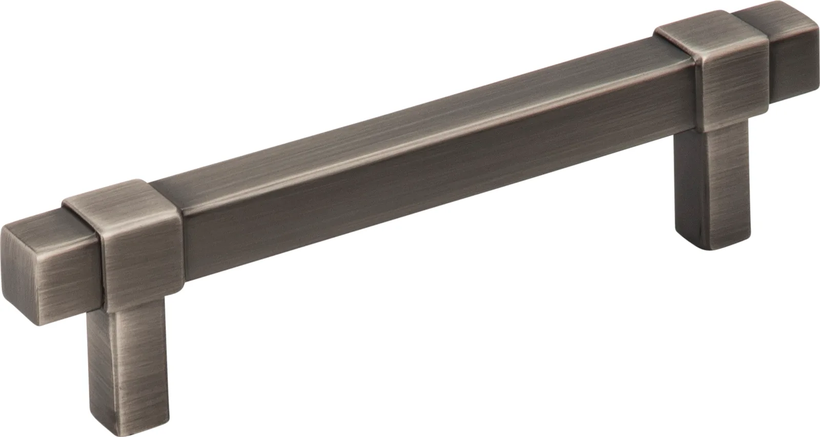 Zane Cabinet Pull-96 in polished chrome, 5-1/16" overall length, decorative hardware from Jeffrey Alexander