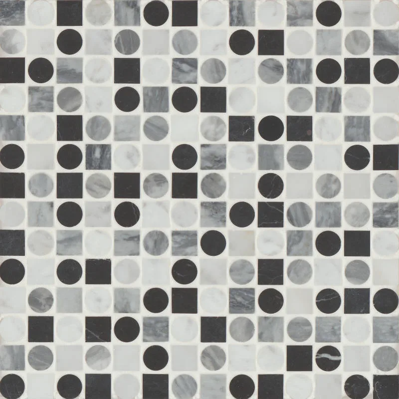 Modni White Carrara / Nero Marquina / Bardiglio Nuvolato