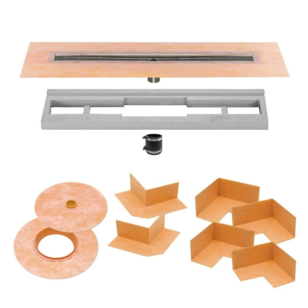 Schluter Kerdi-Line 19-11/16 in. Stainless Steel Channel Body KL1V60E50