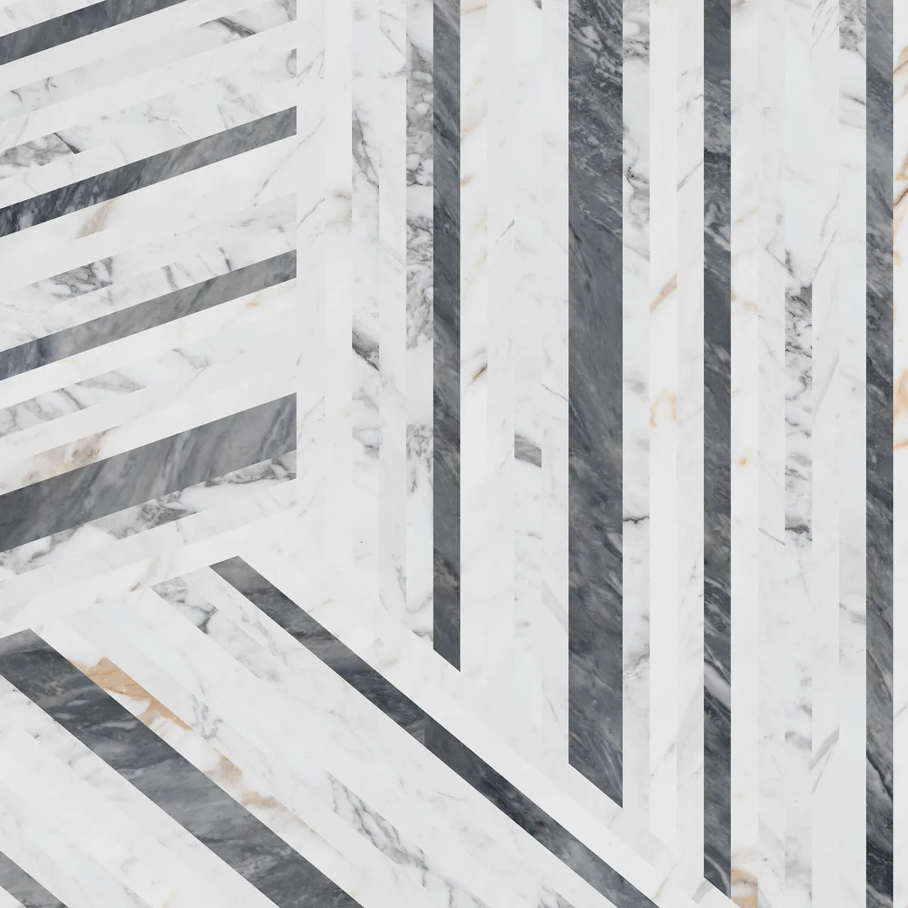 Daltile Marble Attache Lavish Entranced Deco