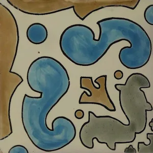 Hand Brushed #1 Ceramic Tile 6x6 Matte Antique Finish from Hand Brush Matte Collection
