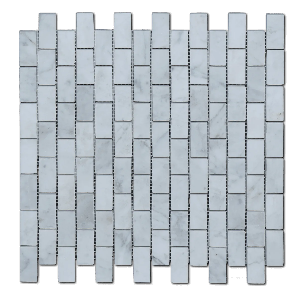 Carrara White 3/ 1/2 Brick Mosaic