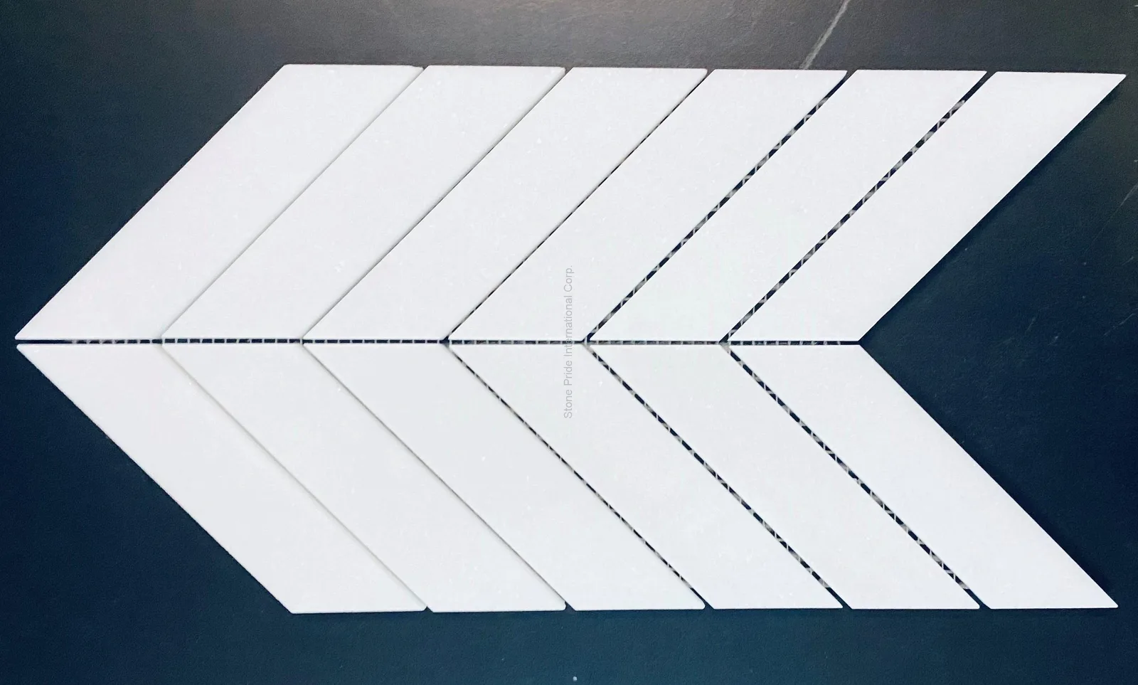 Thassos White Marble Mosaic in honed and polished finishes, natural marble tile, elegant design