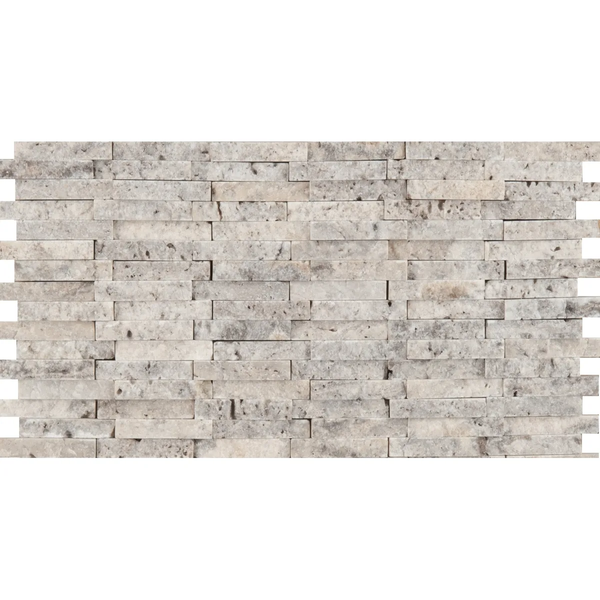 Trav Ancient Hamlet Mini Splitface Philadelphia 6x12 Tumbled Offset Mosaic