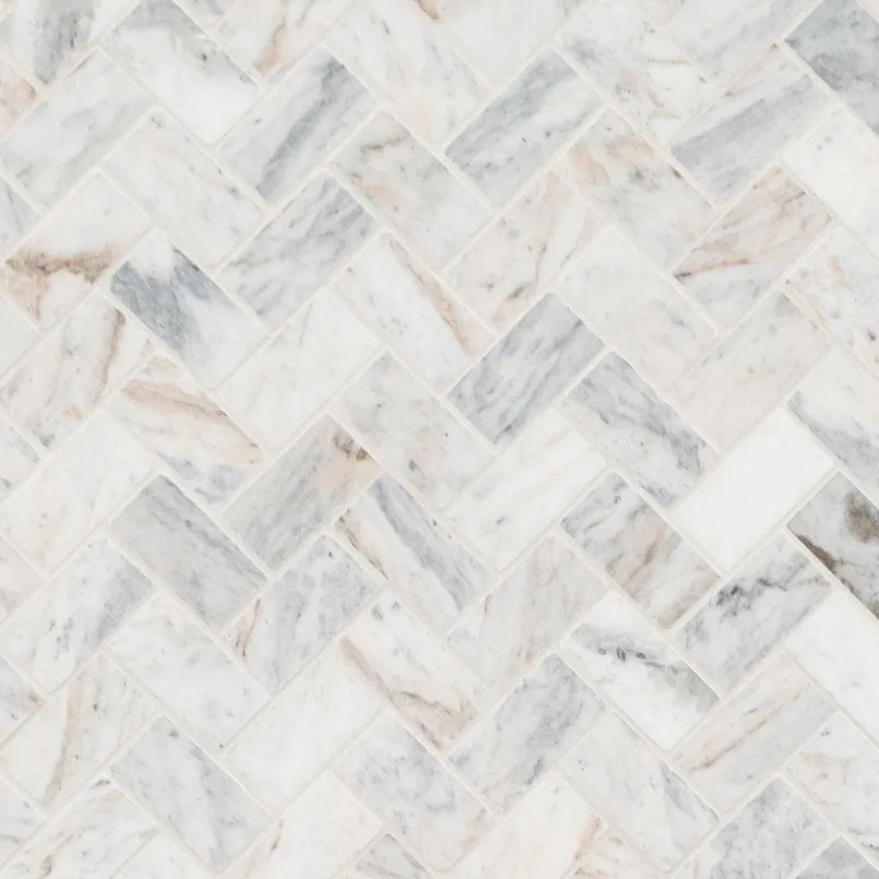 Capri Blue 1x2 Herringbone