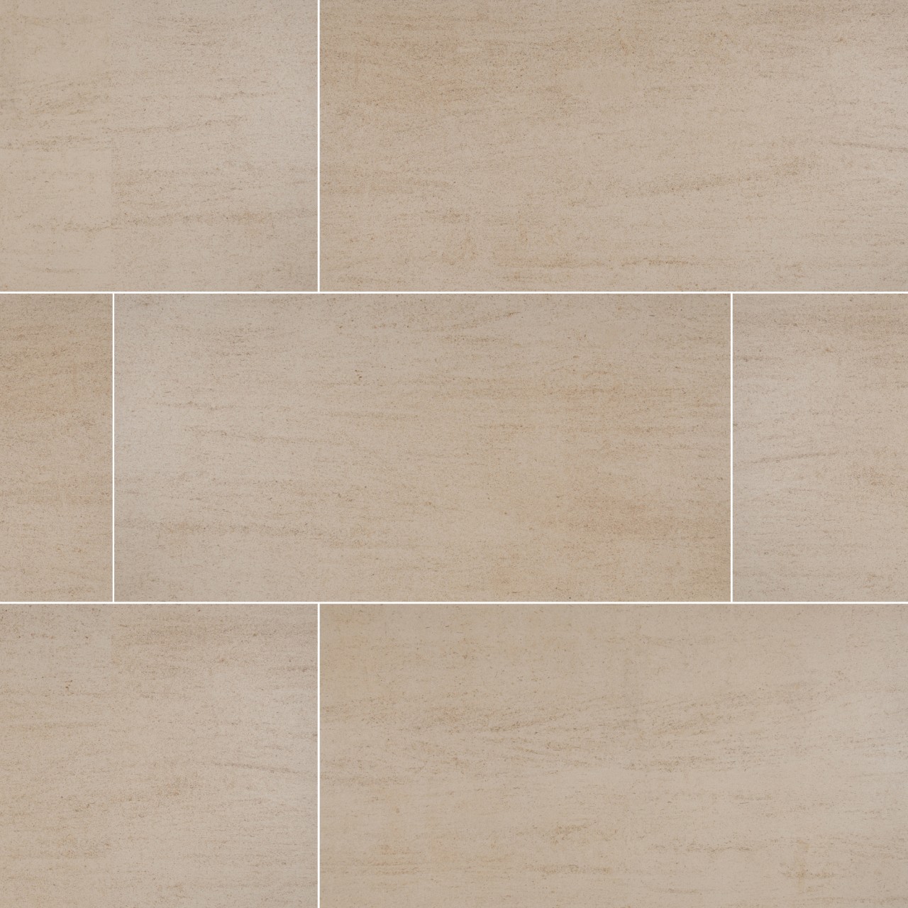 Livingstyle Beige Porcelain Tile 18x36 Matte Finish, Beige Limestone Style, Rectified, 10.9mm Thickness