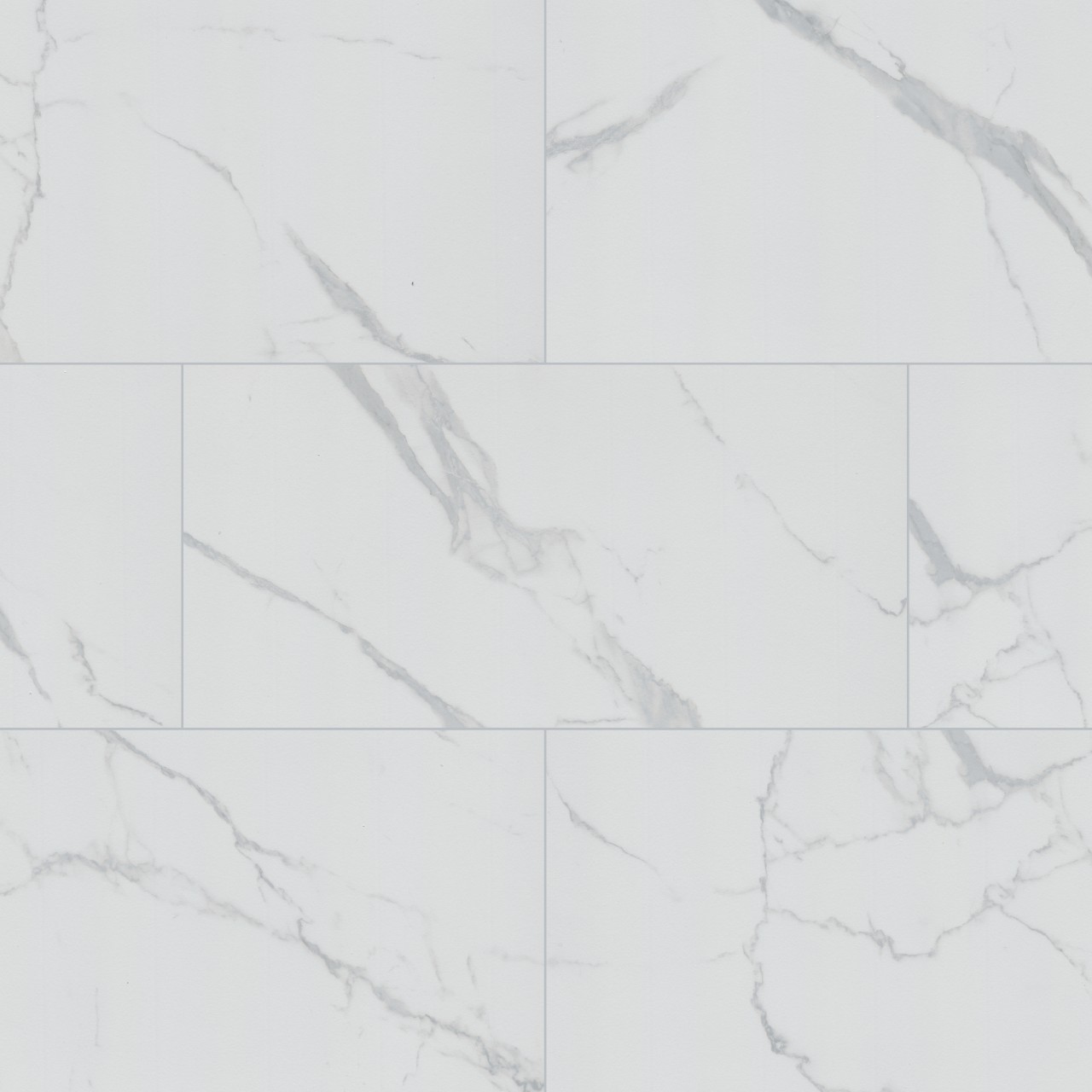 Roman Statuario 12x24 Matte Porcelain Tile in luxurious white and gray tones, perfect for elegant flooring solutions
