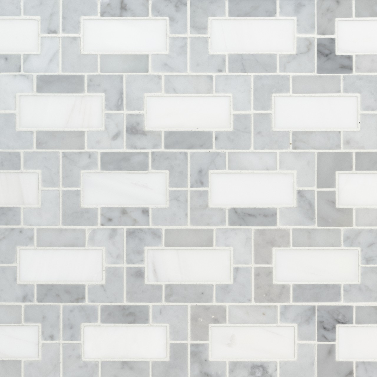 Bianco Dolomite Lynx Mosaic