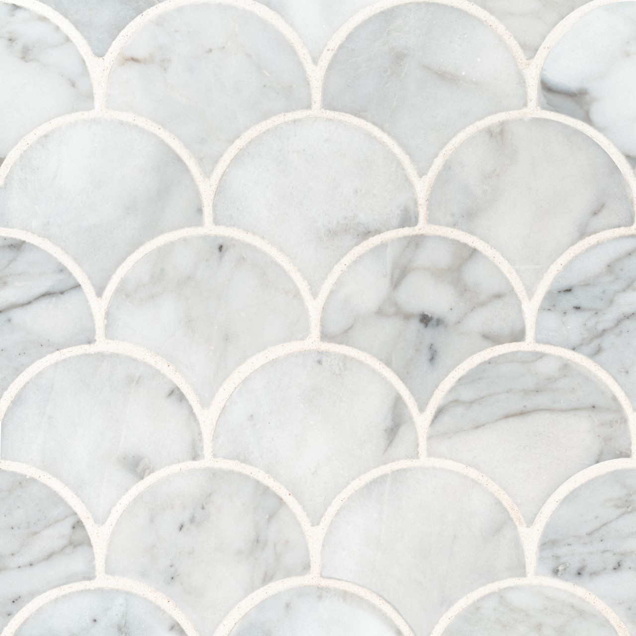 Calacatta Blanco Scallop Mosaic
