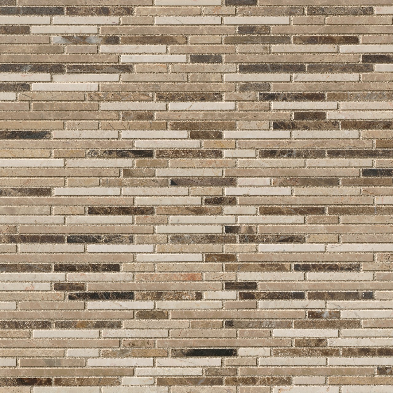Emperador Blend Bamboo Mosaic