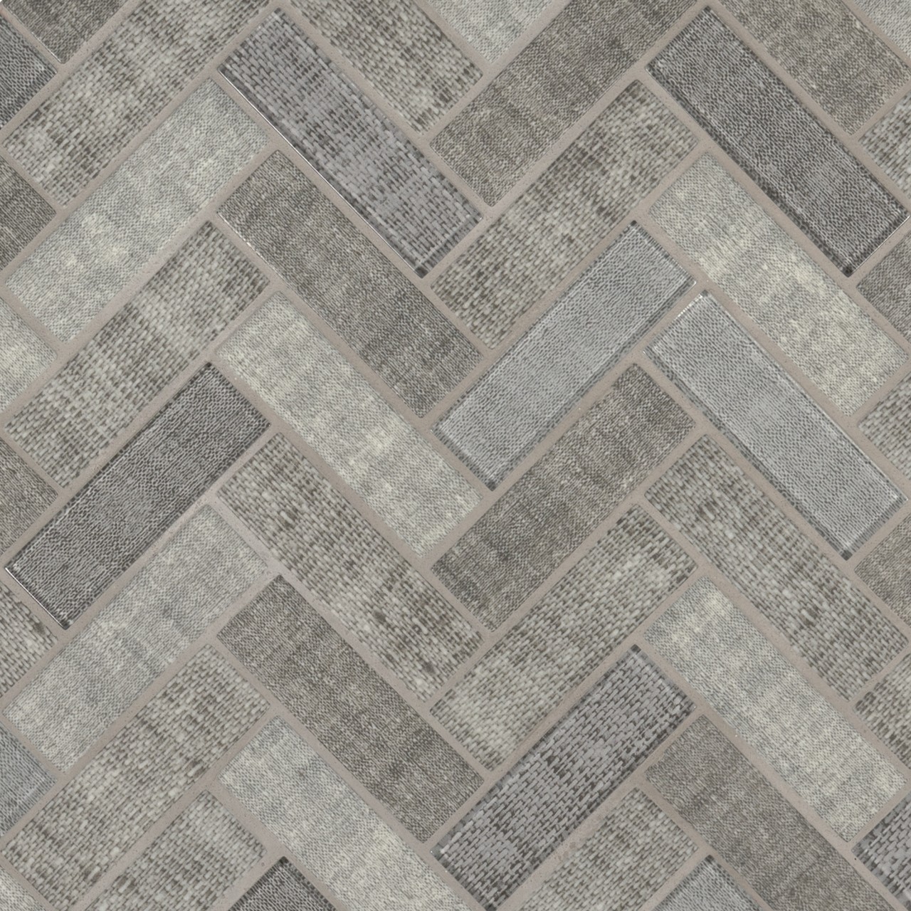 Textalia Herringbone mosaic tile in stylish herringbone pattern, 1/4 thickness, crafted from premium materials