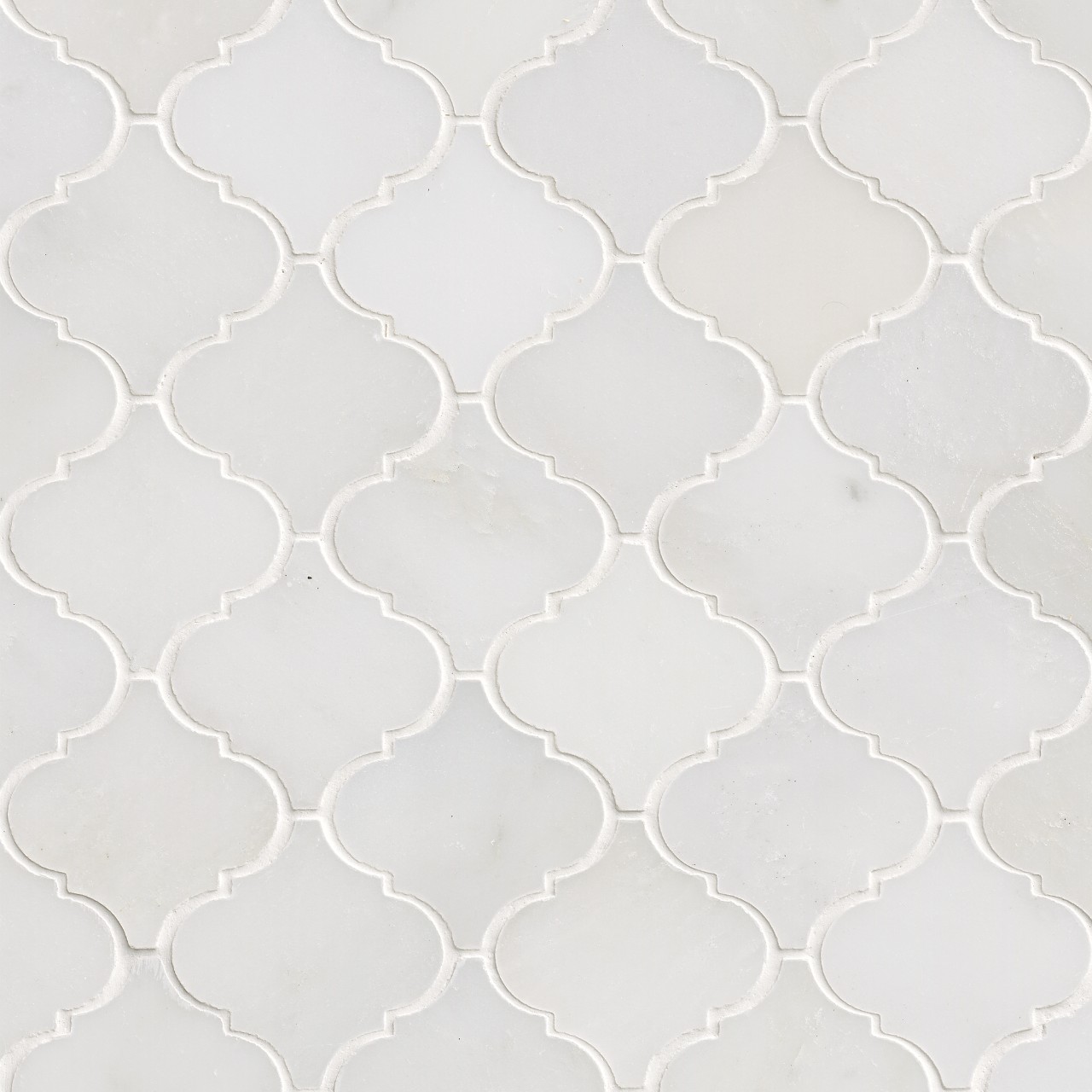 Greecian White Arabesque Mosaic