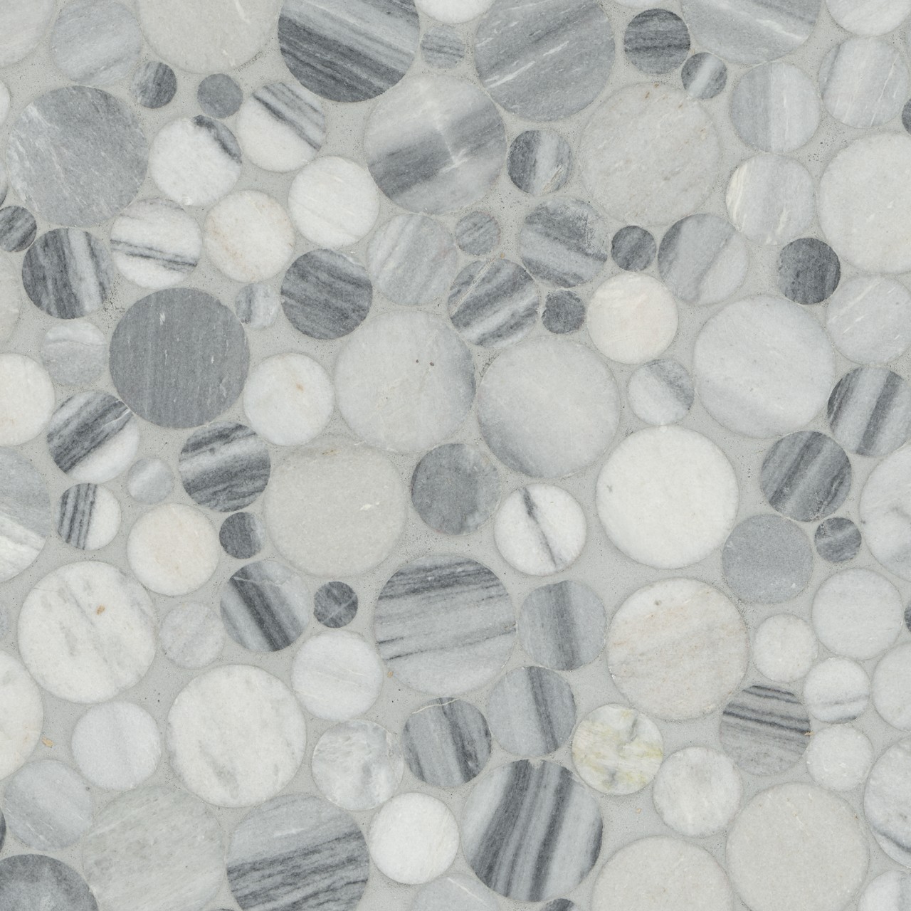 Alaska Gray Pebbles Mesh Backed