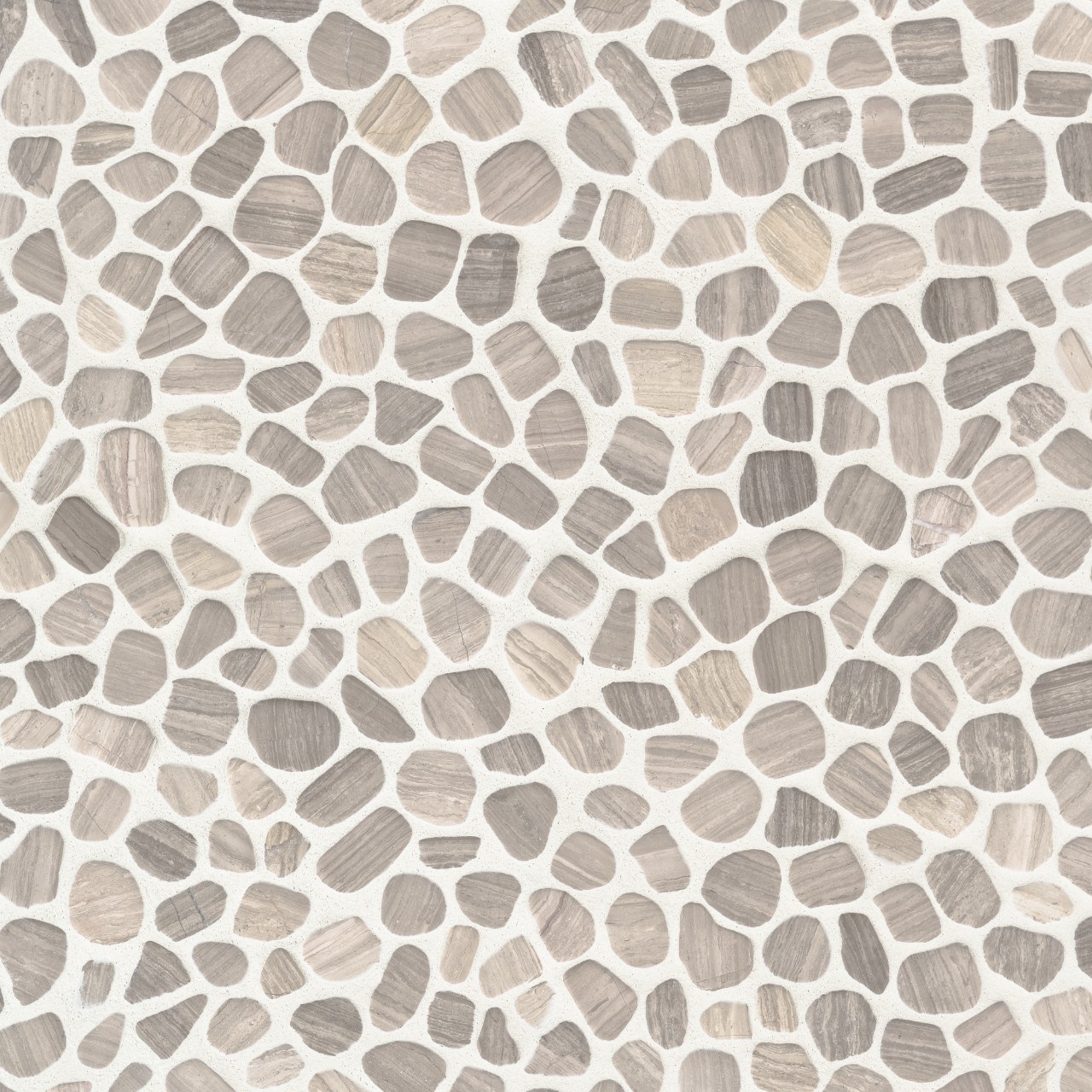 White Oak Pebbles Mesh Backed