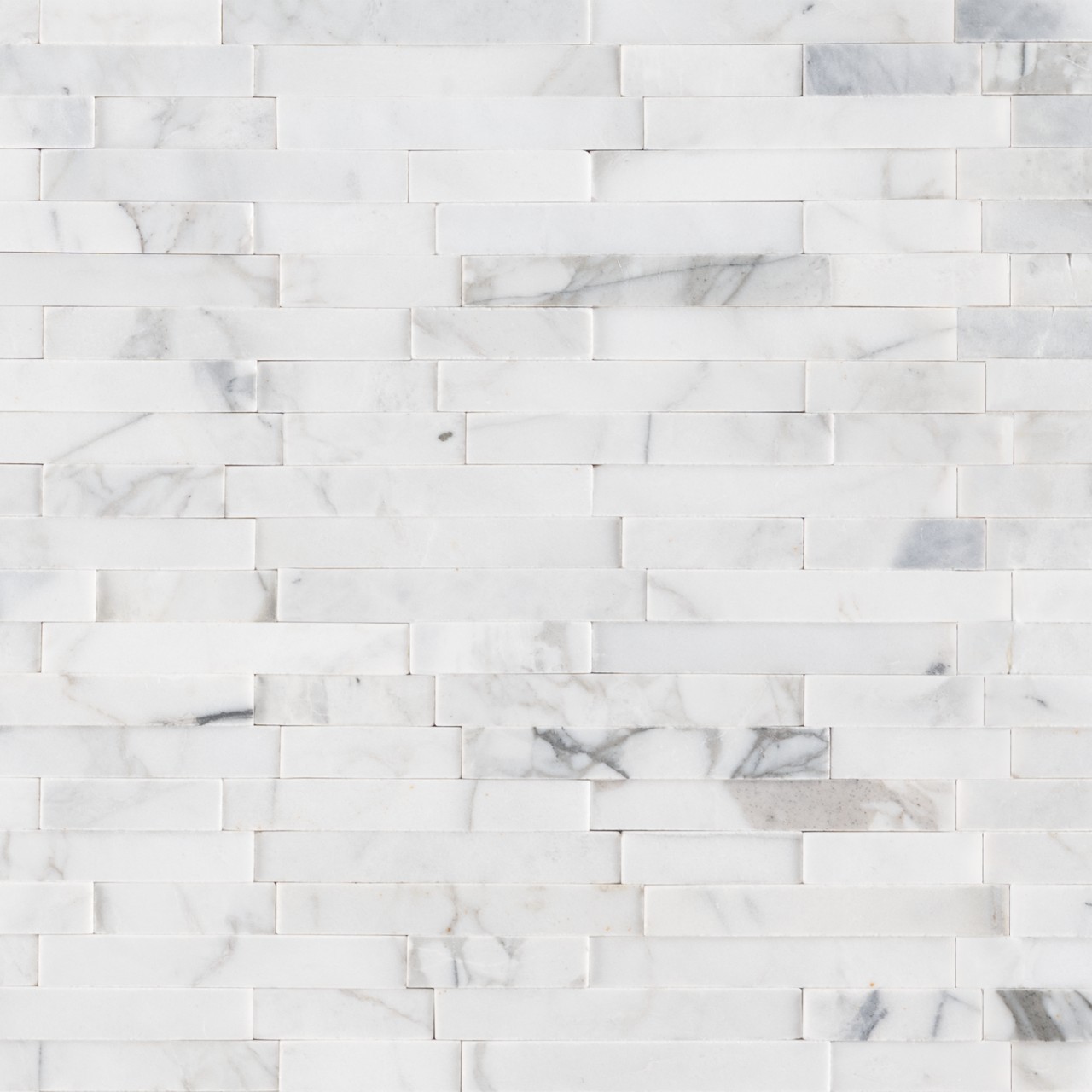 Calacatta Cressa Interlocking 3D Peel&Stick Mosaic tile in honed finish, 12x12 size, made of high-quality material