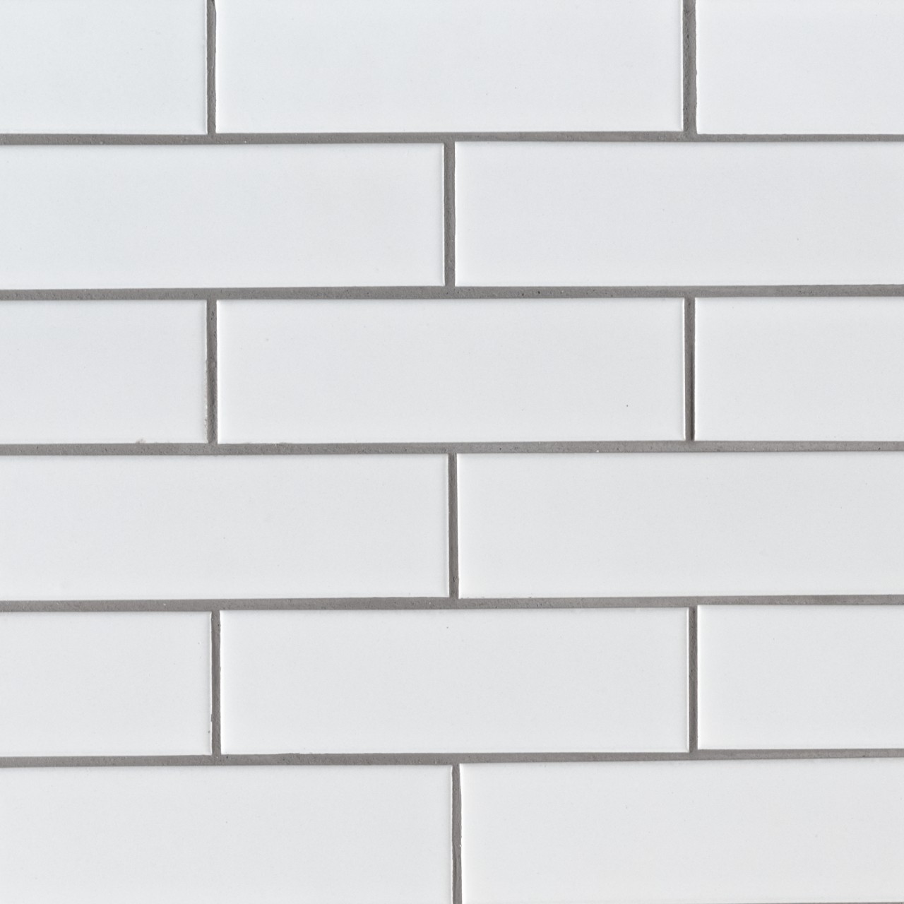 White Matte Brick 6mm mosaic tile in cool white color with a matte finish, size 2x6, made of durable material