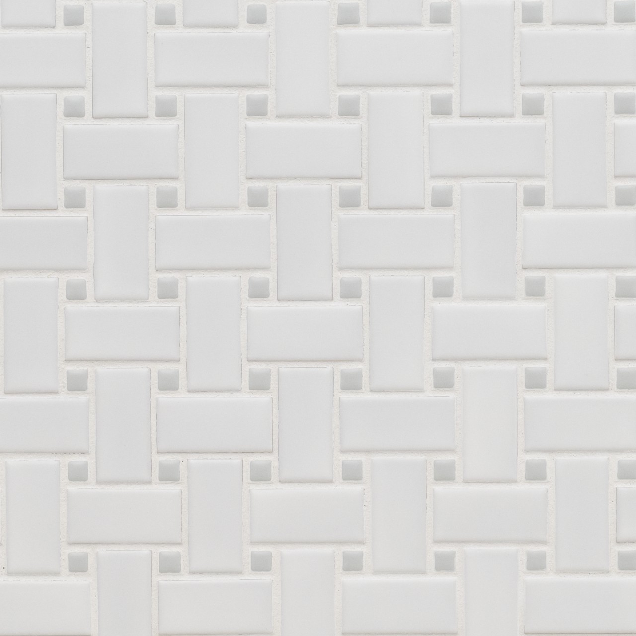 White And Gray Matte Basketweave