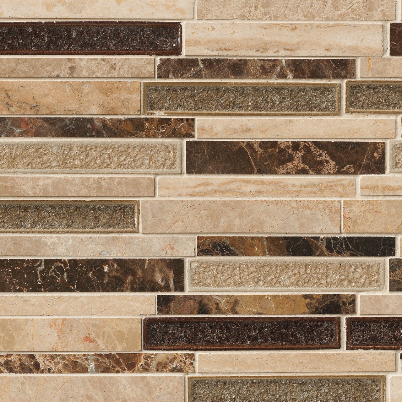 Stonegate Interlocking Mosaic Tile in earthy tones, 5/16 inch thickness, made from durable material