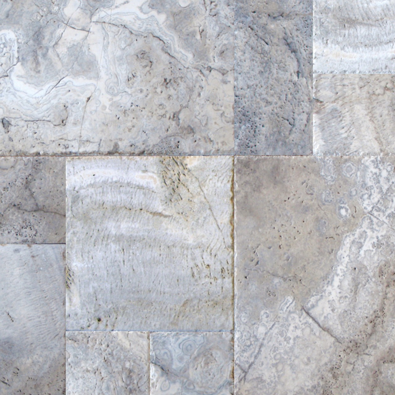 Silver 2x4 Mosaic