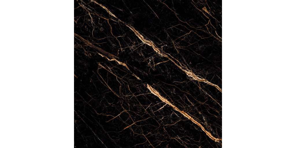 Magma Black polished porcelain slab 63" × 126" × 1/2" Eurostone