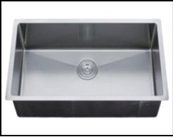 Stainless Steel 18ga Undermount Single Bowl Sink 32"