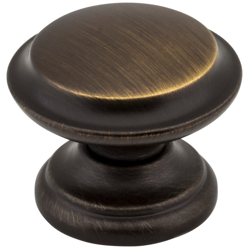 Cordova 1-3/8" Diameter Cabinet Knob in Antique Brass, Decorative Hardware by Jeffrey Alexander