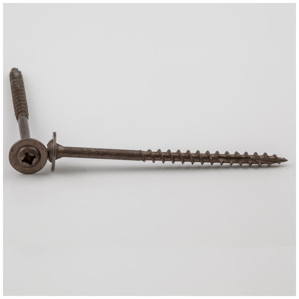 #10 X 3" Round Washer Head Square/Phillips Combo Drive.