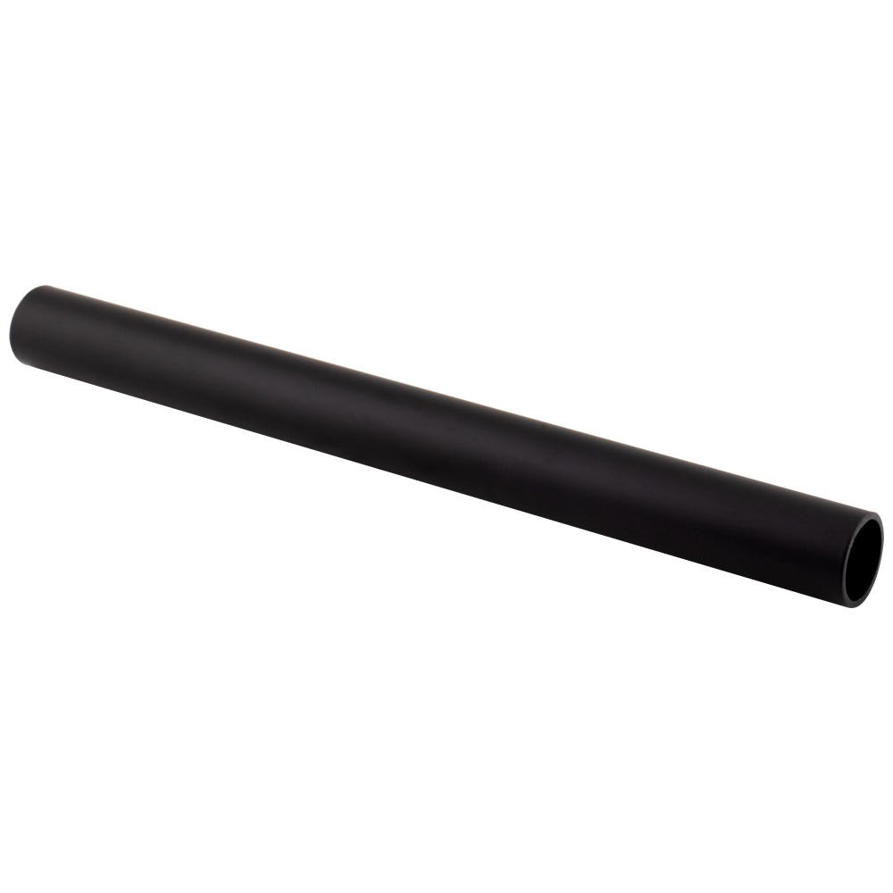 Matte Black Round Steel Closet Rods 1-1/16" Diameter 12' Long Steel