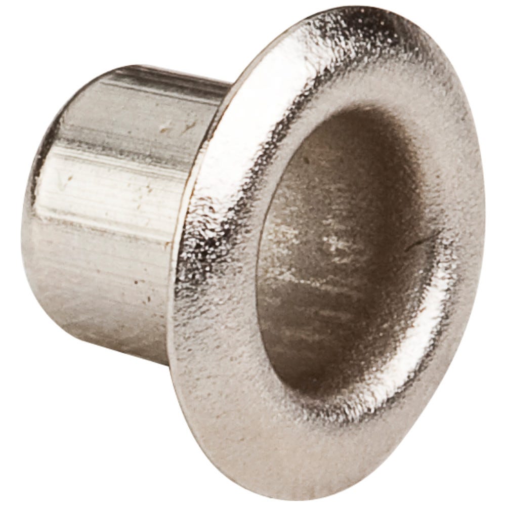 5 mm Brass Grommet Nickel Plated finish, diameter 5.5 mm hole, durable hardware for stylish installations