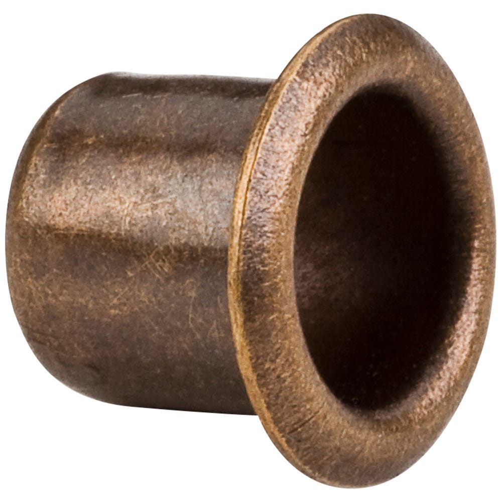 1/4" Grommet in Black, Antique Brass, and Polished Brass finishes, 7mm thickness, functional hardware accessory