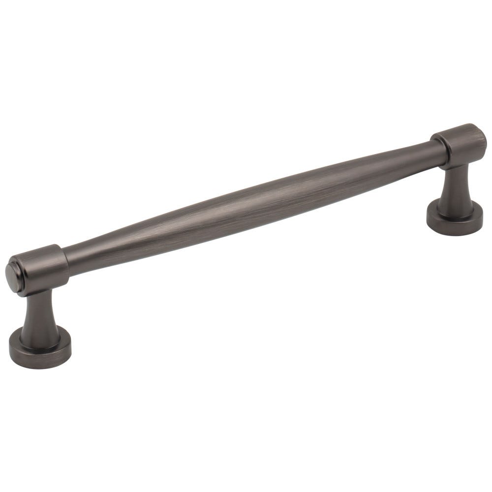 7-1/16" Cabinet Pull in Matte Black finish, decorative hardware for cabinetry