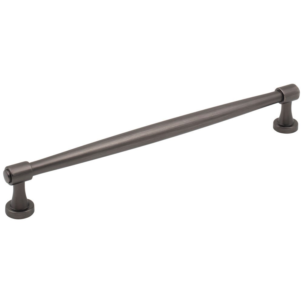 9-9/16" Overall Length Cabinet Pull in Matte Black, Satin Nickel, Polished Chrome, Brushed Pewter, and Satin Bronze finishes, decorative hardware for cabinets