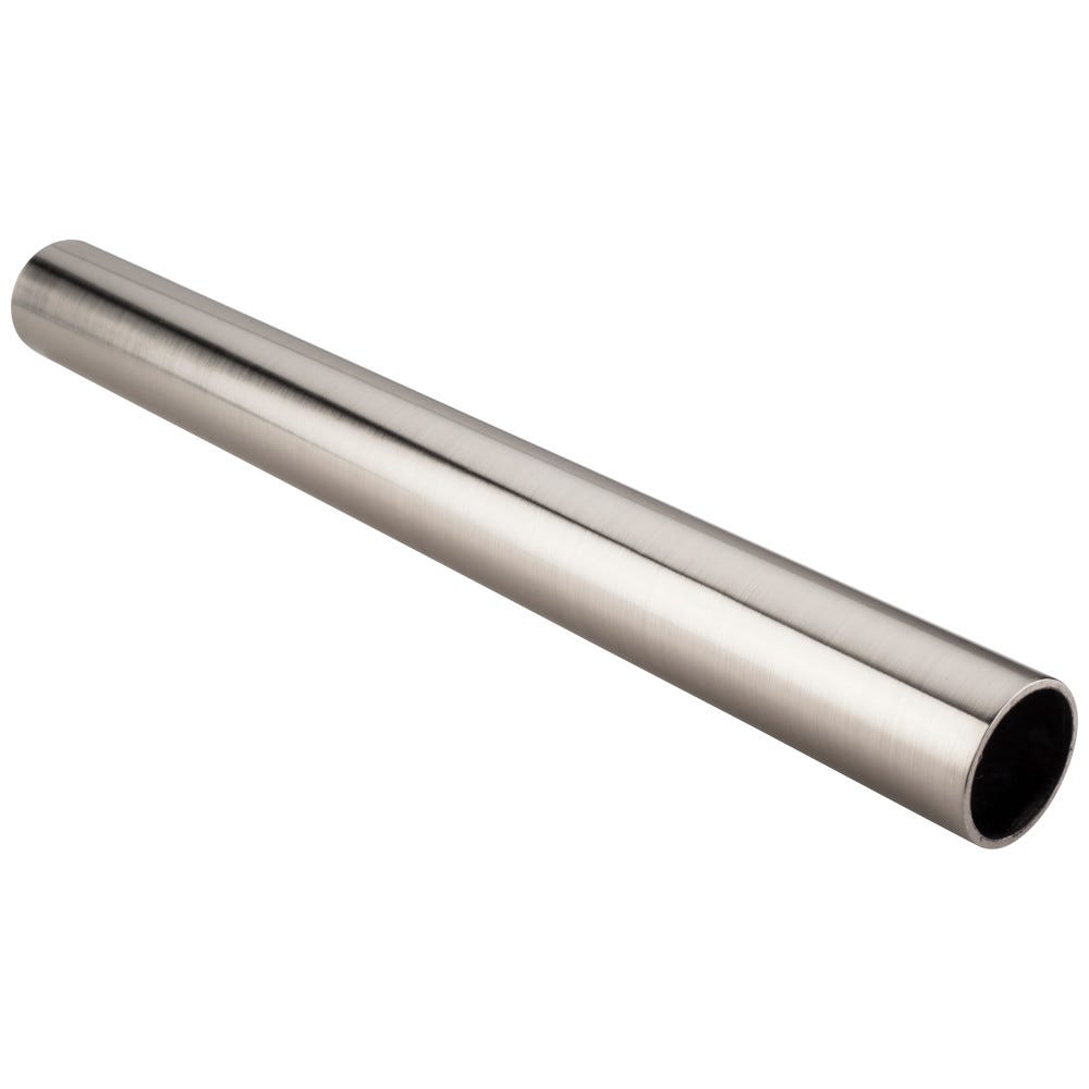 Satin Nickel 1-5/16" Diameter x 8' Round Steel Closet Rod by Hardware Resources