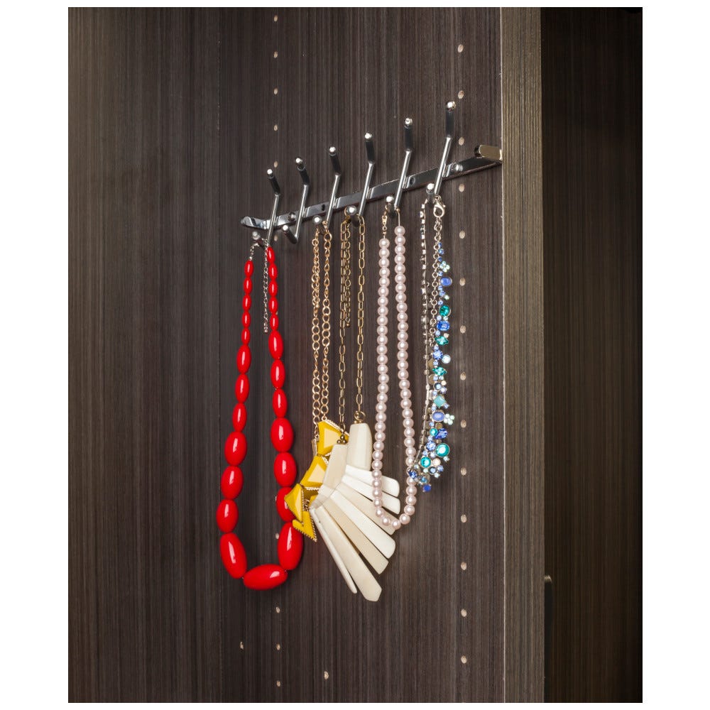 11" Screw Mounted Tie Rack.Assembly Screws Included.