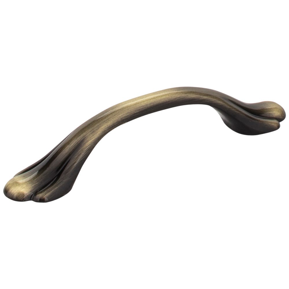 4-1/4" Overall Length Zinc Footed Cabinet Pull