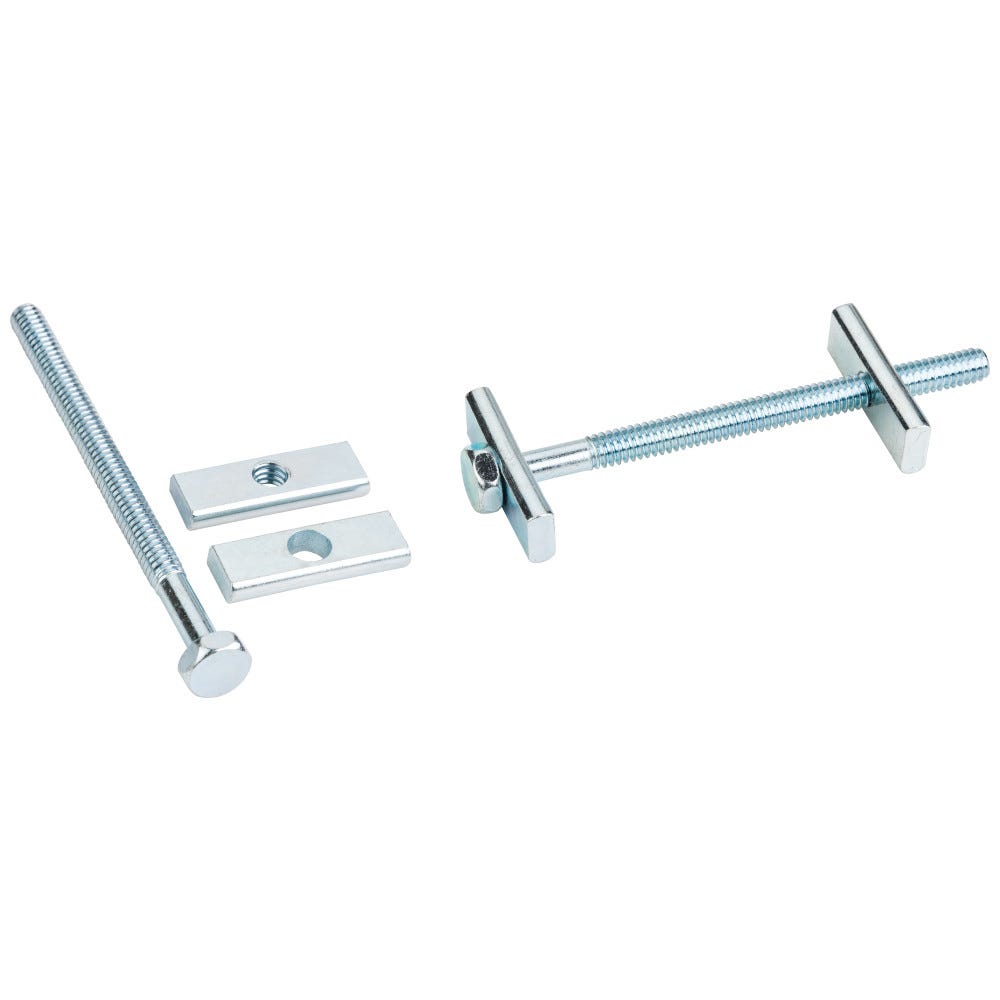 3-5/8" x 1/4" Zinc Plated Draw Bolt with 1-1/4" Wide Plate, durable hardware