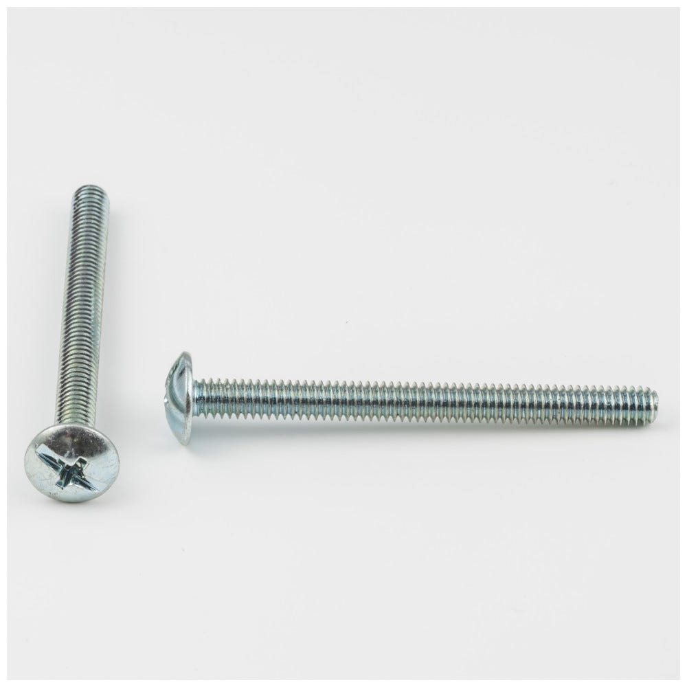 8-32 x 1-7/8" Truss Phil Machine Screw in silver finish, made of durable steel, ideal for functional hardware applications.